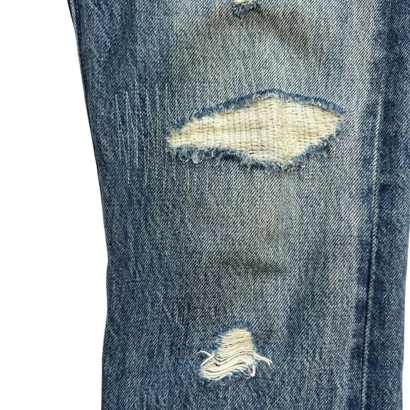 Levis 501 Jeans Womens SELVEDGE White Oak Cone Denim Button Fly Skinny 26 x 28 - Picture 9 of 16